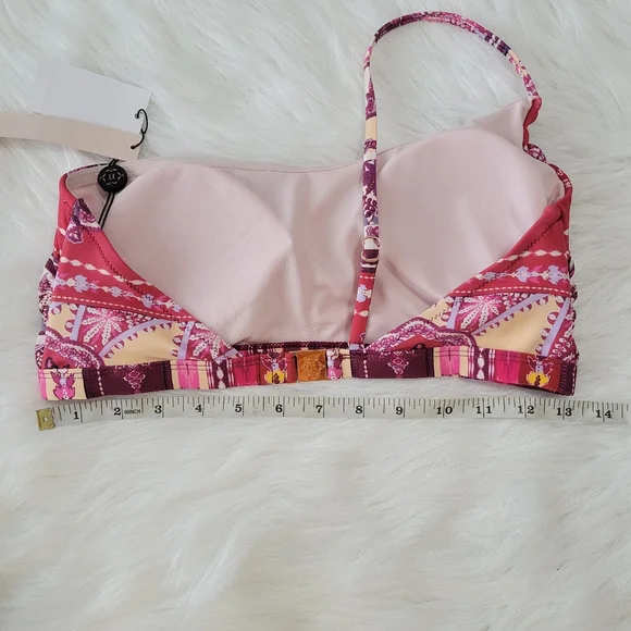 Nanette Lepore Swim Bikini Set 8 Bohemian Print Asymmetrical Cut High Rise NWT - Picture 8 of 16